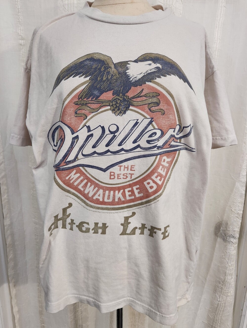 Miller High Life White Graphic Tee